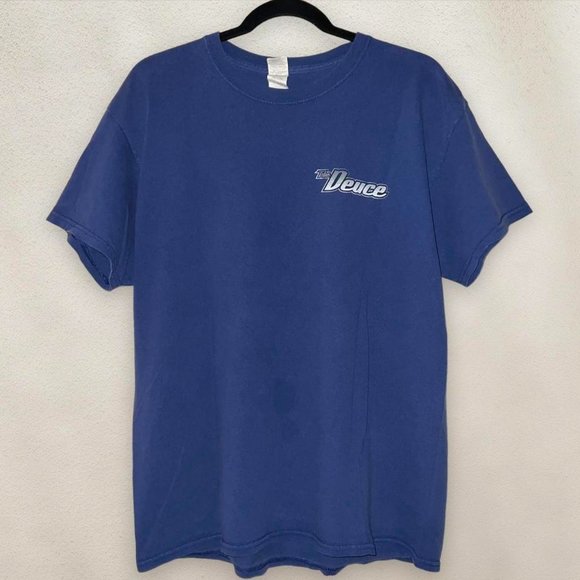 Ford 'The Deuce' Graphic T-Shirt Hot Rods Tee Car Design Gildan Blue Size Large - Picture 2 of 7